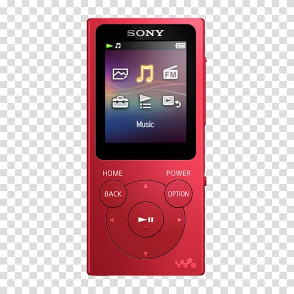 Digital audio MP4 player Sony Walkman Media player, sony transparent background PNG clipart