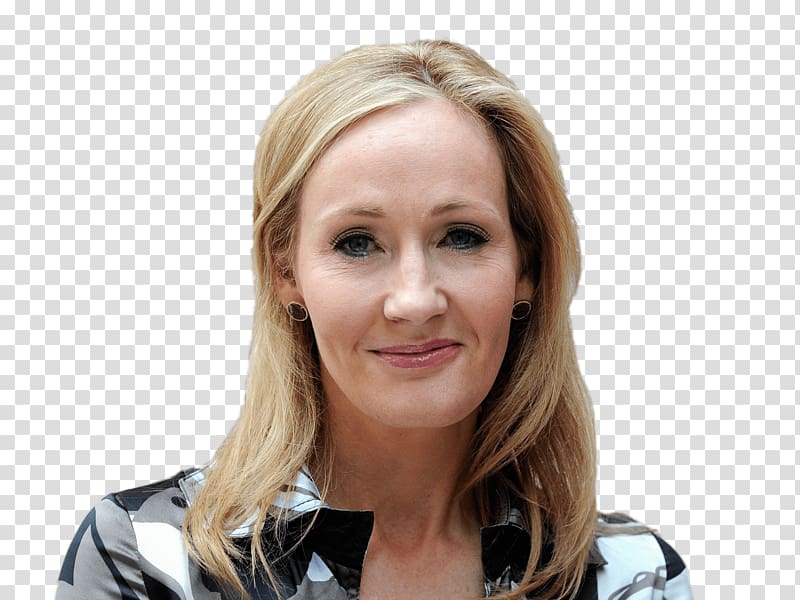 woman looking at the camera, JK Rowling Portrait transparent background PNG clipart