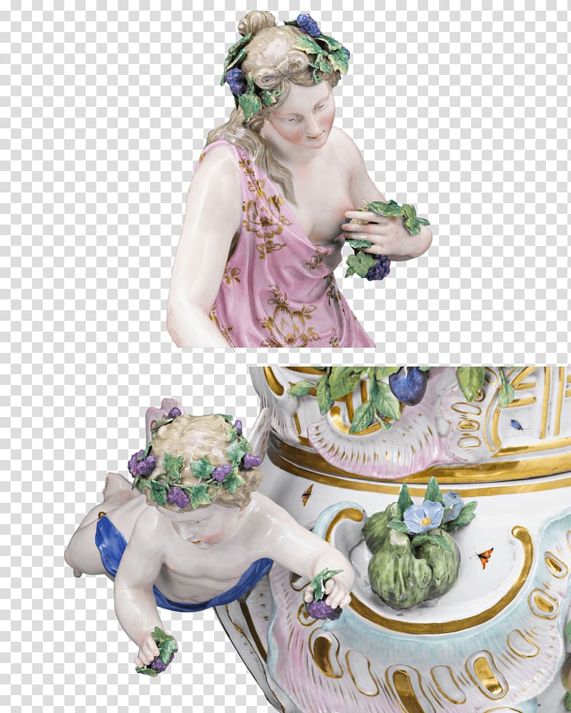 Meissen porcelain Figurine Urn, england autumn transparent background PNG clipart