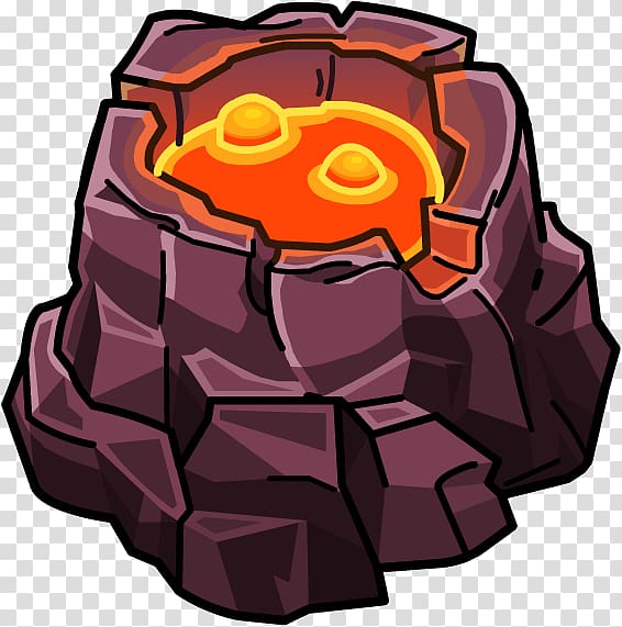 Lava Volcano Volcanic crater Club Penguin , volcano transparent background PNG clipart