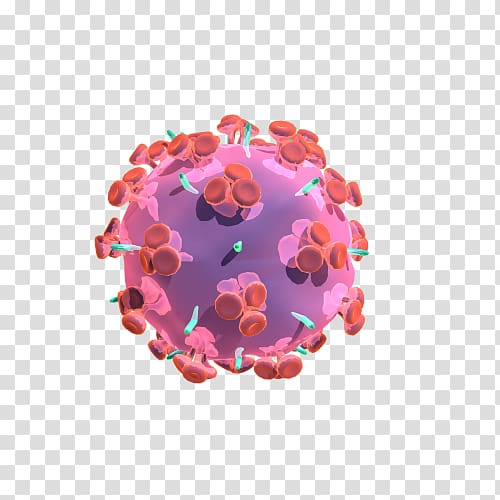 AIDS Virus 3D computer graphics Cell, others transparent background PNG clipart