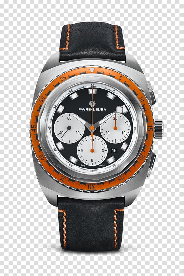 Favre-Leuba Diving watch Automatic watch Chronograph, watch transparent background PNG clipart