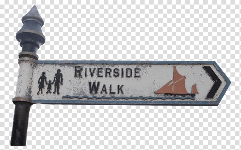 Riverside Walk road sign, Battersea Riverside Walk Sign Near the River Thames transparent background PNG clipart