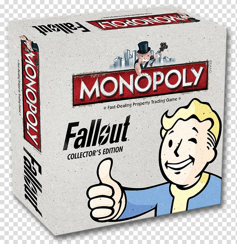 Fallout 3 Monopoly Bobblehead The Vault Winning Moves, monopoly board transparent background PNG clipart