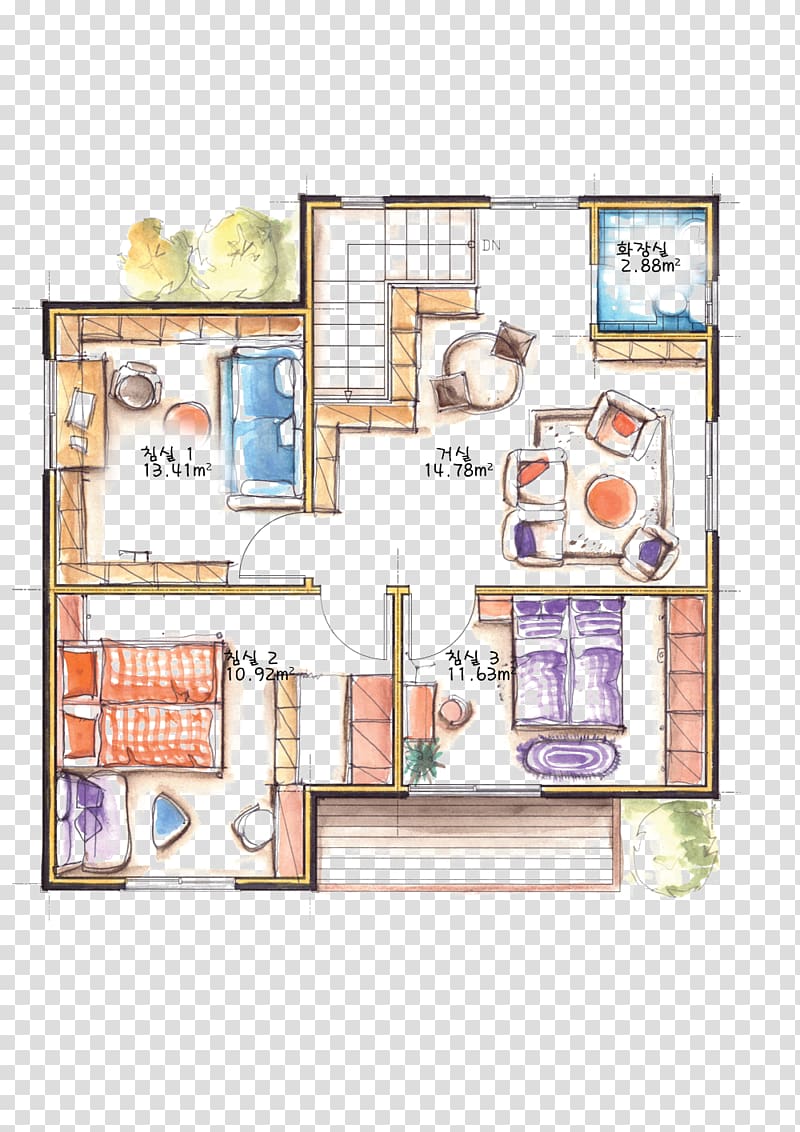 Floor plan Square meter, design transparent background PNG clipart