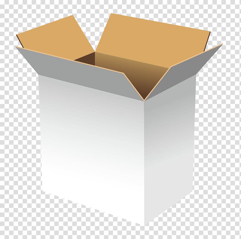 Paper Cardboard box Carton Euclidean , Realistic three-dimensional cardboard boxes open transparent background PNG clipart