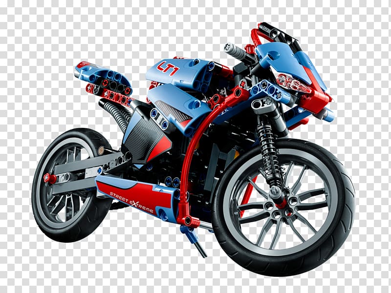 Lego Technic Toy block Motorcycle, motorcycle transparent background PNG clipart