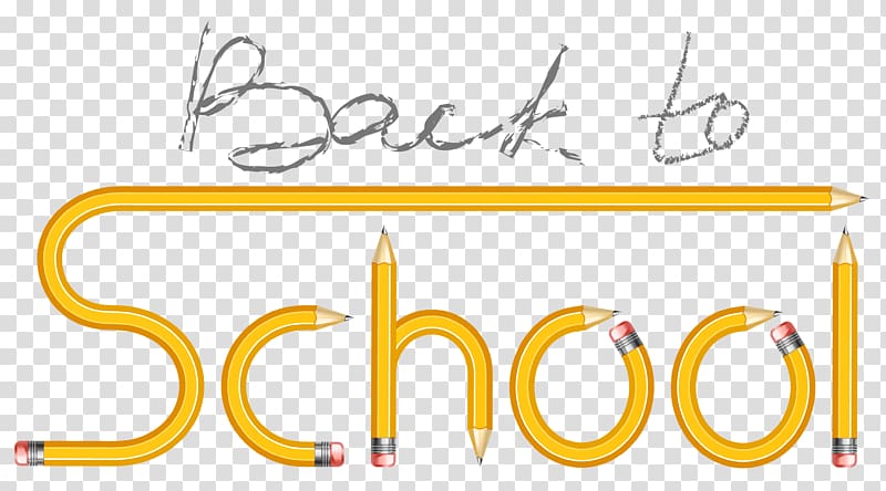 back to school text illustration, School , Back to School with Pencils transparent background PNG clipart