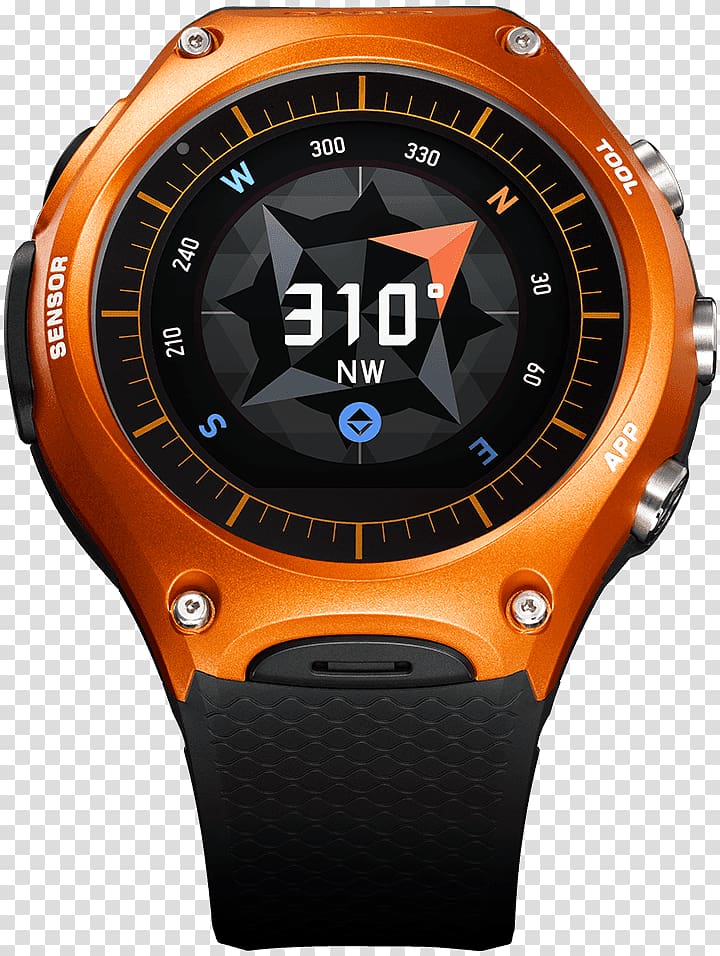 The International Consumer Electronics Show Casio Smart Outdoor Watch WSD-F10 Smartwatch, watch transparent background PNG clipart