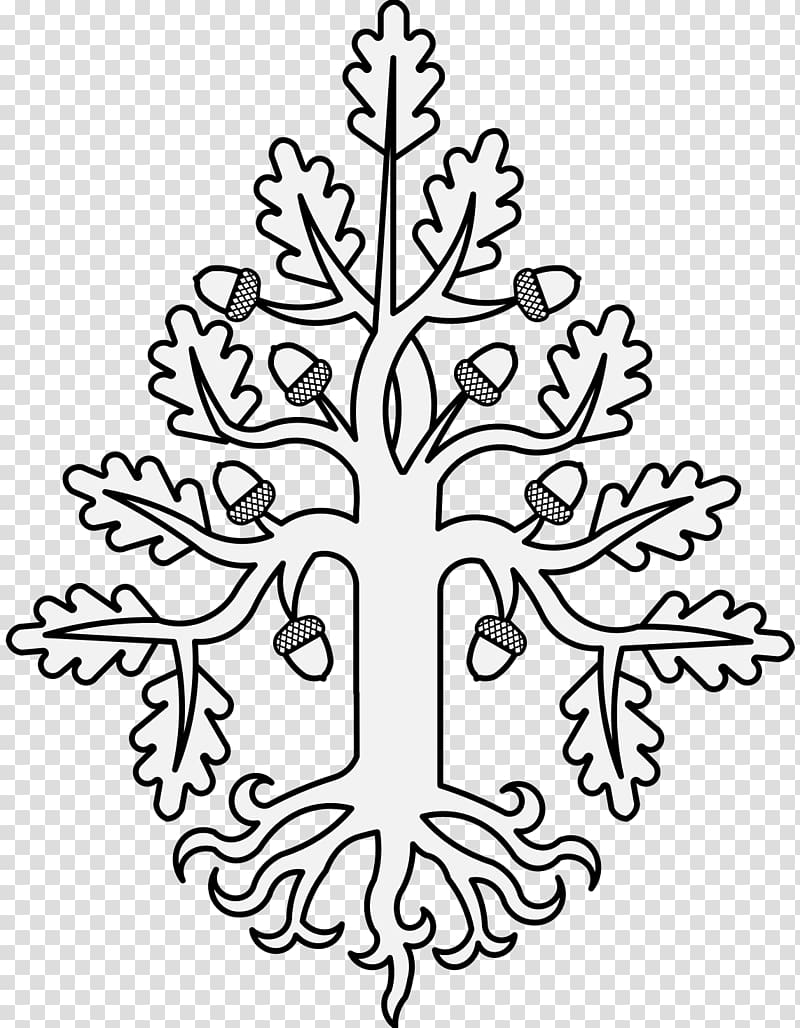 Tree Oak Heraldry Art Drawing, oak transparent background PNG clipart