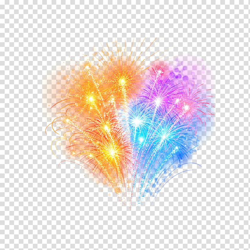 orange and blue fireworks , Fireworks , Golden streamer powder fireworks transparent background PNG clipart