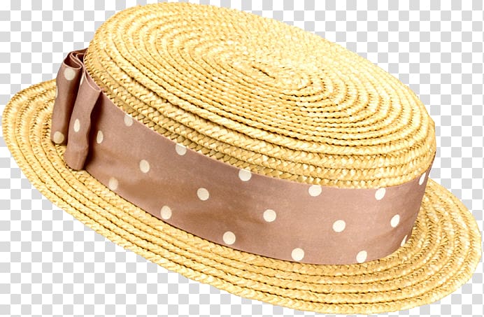 Straw hat Headgear , Ms. hat transparent background PNG clipart