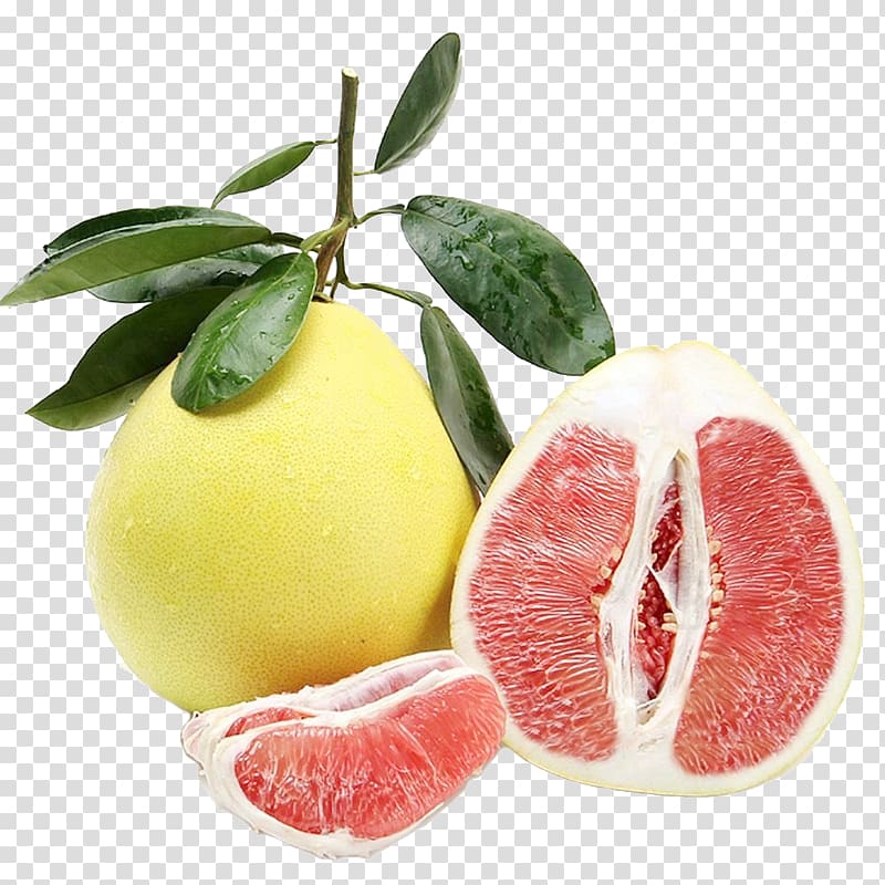 Guanxi Restaurant Pomelo Grapefruit Magusgreip, With the leaves of fresh fruit grapefruit transparent background PNG clipart