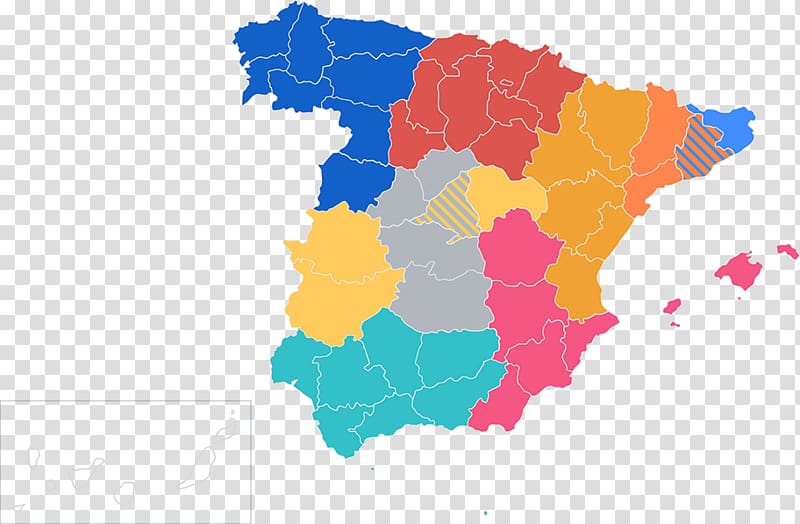 Provinces of Spain Map, map transparent background PNG clipart