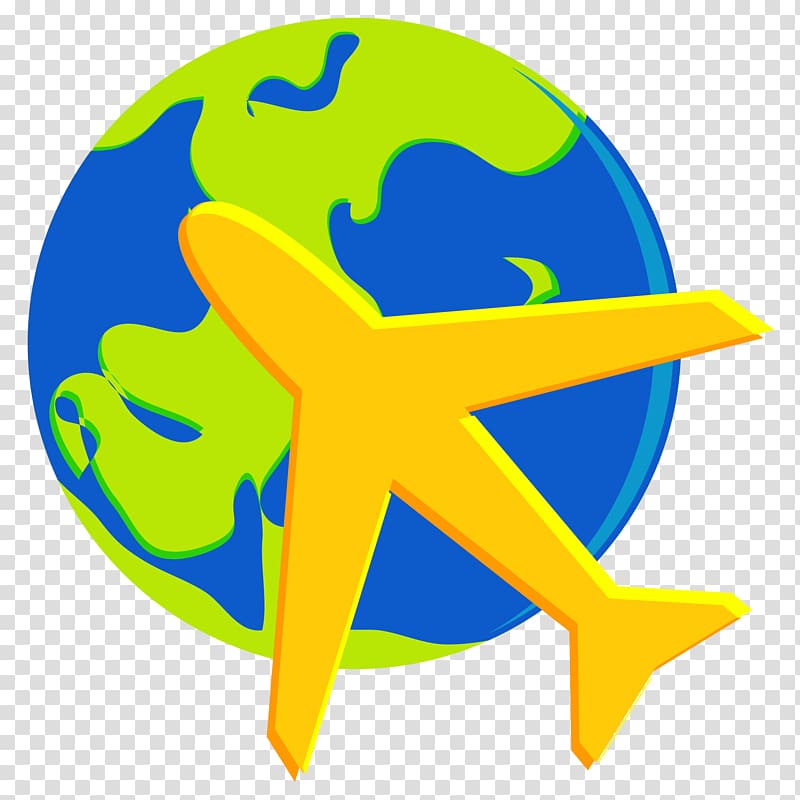 Euclidean , Cartoon hand painted earth plane travel icon transparent background PNG clipart