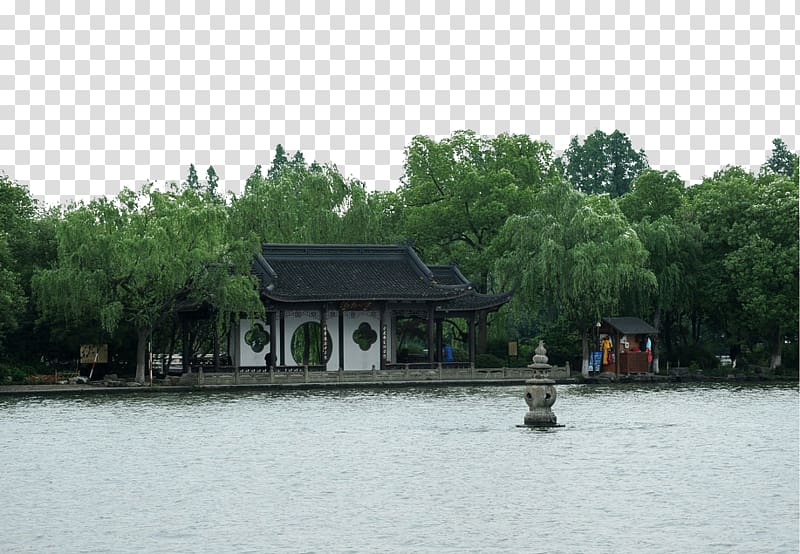 Slender West Lake Landscape, Hangzhou West Lake transparent background PNG clipart