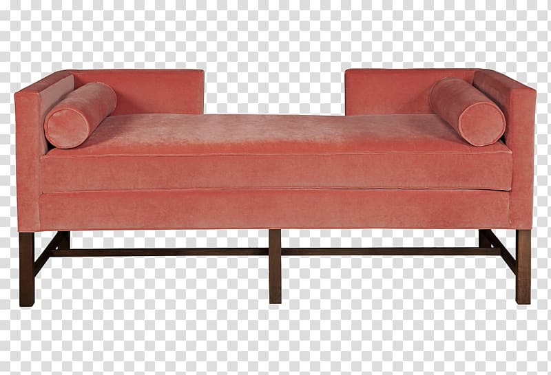 Chaise longue Chair Furniture Couch Tufting, Red bed end stool transparent background PNG clipart