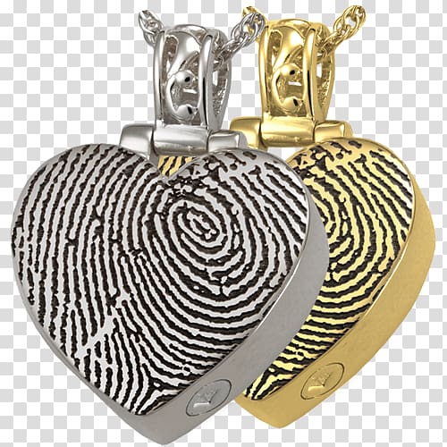 Locket Chain Filigree Bail Jewellery, Heart fingerprint transparent background PNG clipart