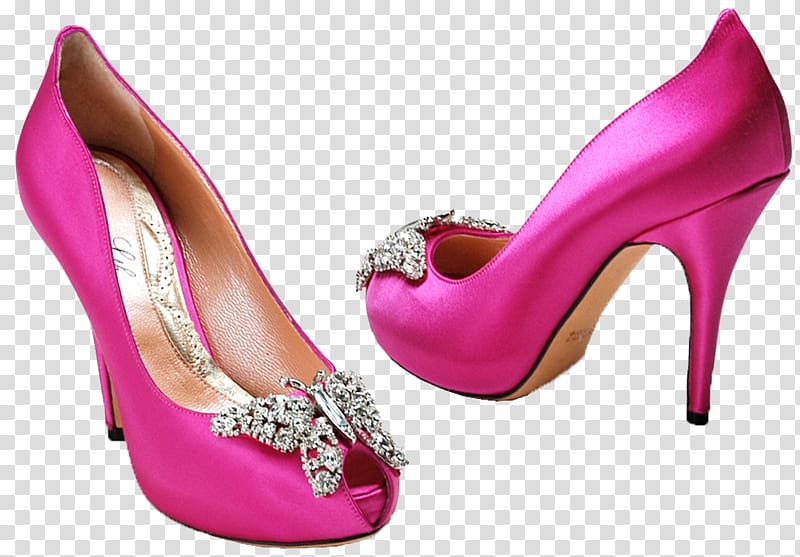 Dress shoe Fuchsia High-heeled shoe Court shoe, dress transparent background PNG clipart