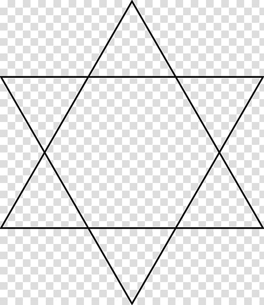 Hexagon Hexagram Star of David Star polygon, star transparent background PNG clipart