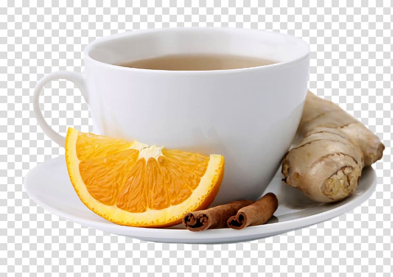 slice lemon with ginger, Ginger tea Juice Coffee Green tea, Tea transparent background PNG clipart