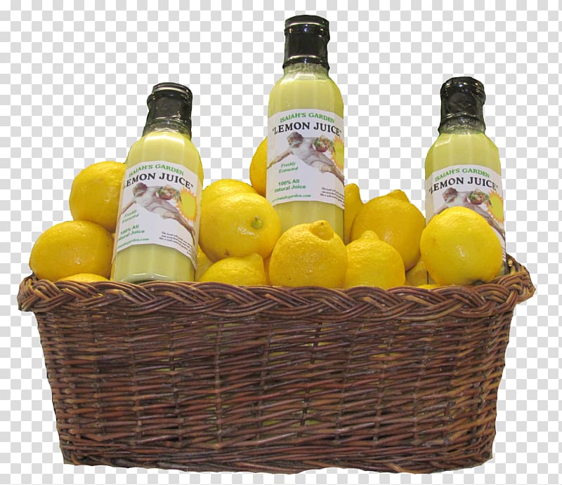 Liqueur Hamper Food Gift Baskets, lemon juice transparent background PNG clipart