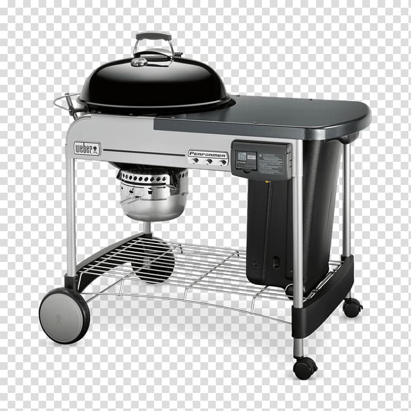 Barbecue Weber Performer Deluxe 22 Weber-Stephen Products Charcoal Cooking, barbecue transparent background PNG clipart