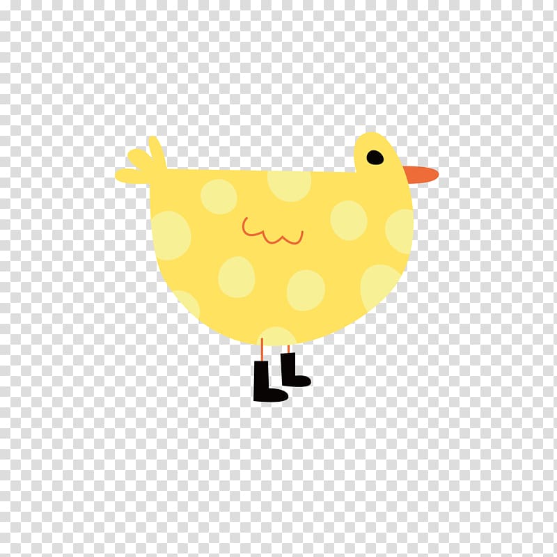 Chicken Bird Duck Yellow Illustration, Yellow chick creative design ai transparent background PNG clipart