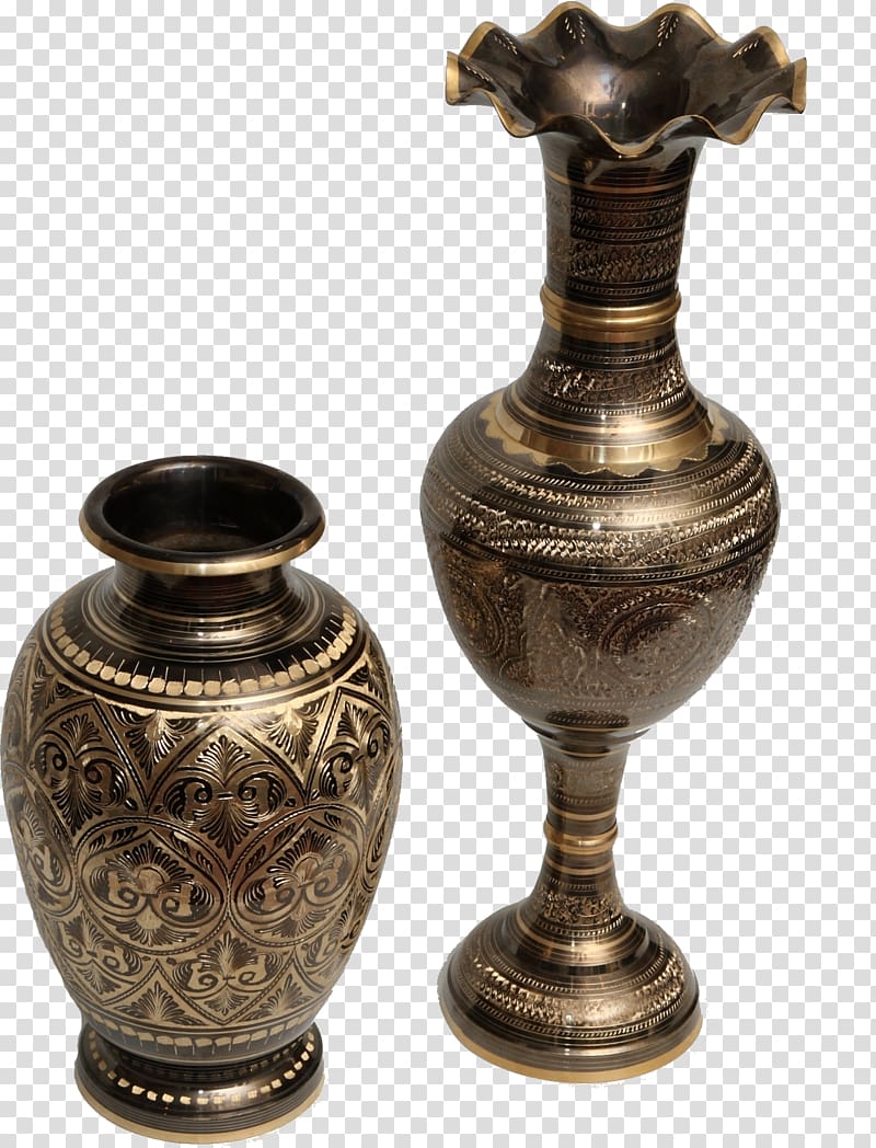 Brass Vase Metal Bronze Decorative arts, Brass transparent background PNG clipart