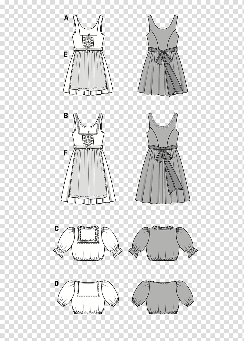 The dress Burda Style Simplicity Pattern Pattern, dress transparent background PNG clipart