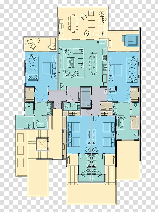 Chileno Bay Resort & Residences House Los Cabos Real Estate Floor plan, Subzero Realty transparent background PNG clipart