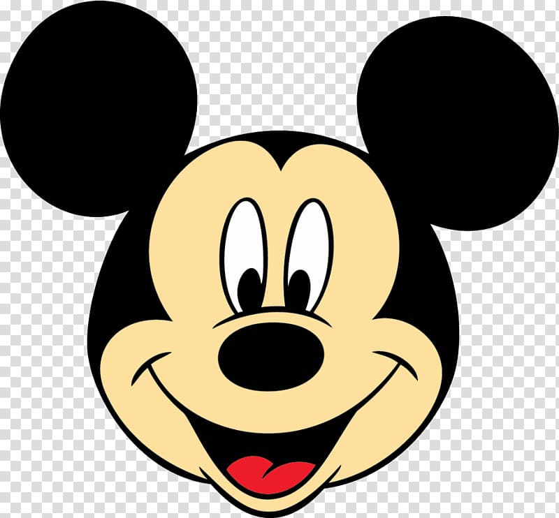Mickey Mouse face illustration, Mickey Mouse Minnie Mouse , mickey transparent background PNG clipart