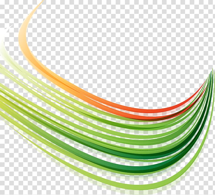 green and orange illustration, Line, Colorful abstract lines transparent background PNG clipart