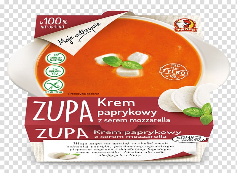 Wielkopolska Wytwórnia Żywności Profi Sp. z o.o. Sp.k. Food Soup Buttercream Vegetable, mozzarella transparent background PNG clipart