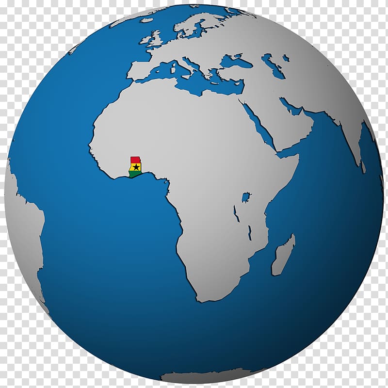 Ghana Globe World map, Africa transparent background PNG clipart