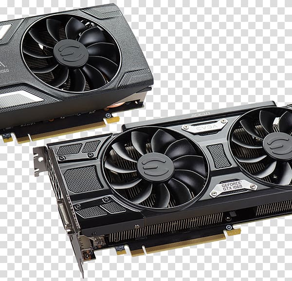 Graphics Cards & Video Adapters EVGA Corporation NVIDIA GeForce GTX 1060 GDDR5 SDRAM, 2400 x 600 transparent background PNG clipart