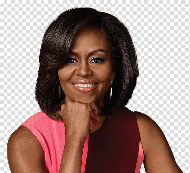Michelle Obama White House Queen Elizabeth Theatre First Lady of the United States Let\'s Move!, portrait transparent background PNG clipart