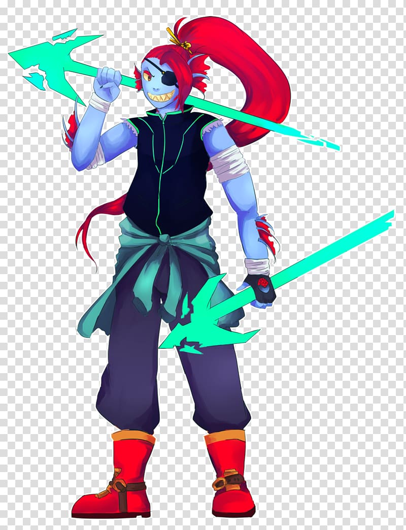 Undertale Dying Light Lucida Sprite Costume, Undyne transparent background PNG clipart