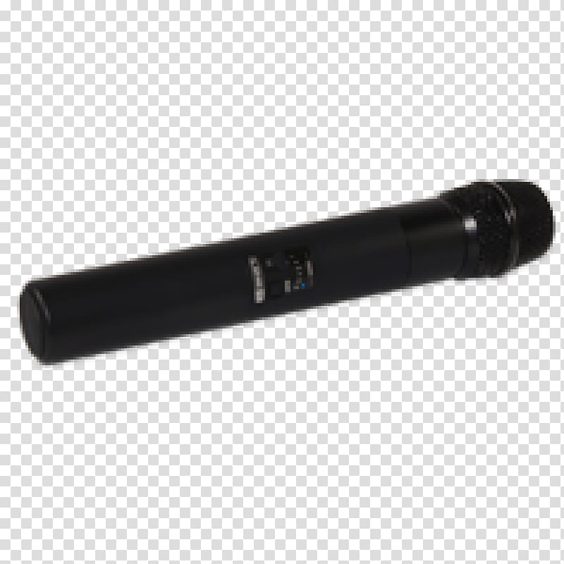 KRISS Silencer Gun barrel Flashlight Airsoft, microphone in hand transparent background PNG clipart