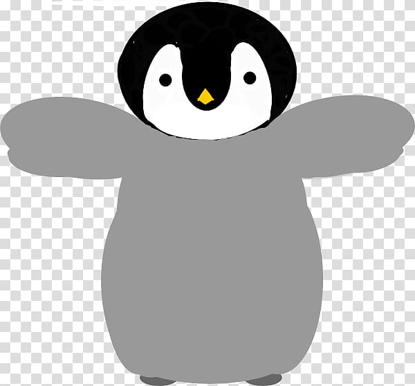 Little penguin , Sad Penguin transparent background PNG clipart