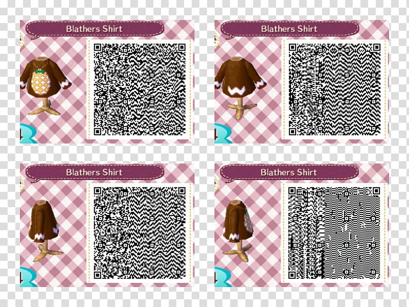 Animal Crossing: New Leaf Animal Crossing: Happy Home Designer QR code Sweater, T-shirt transparent background PNG clipart