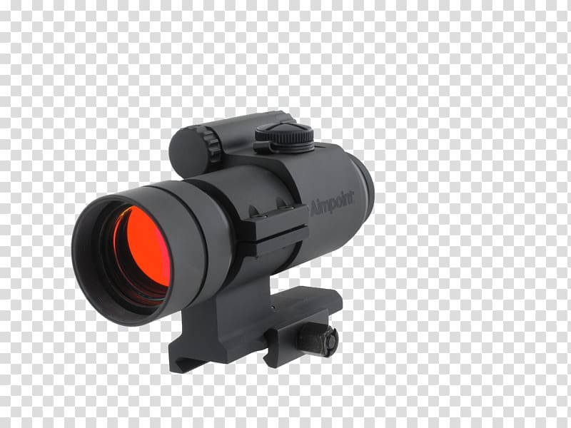 Red dot sight Aimpoint AB Reflector sight Optics, weapon transparent background PNG clipart