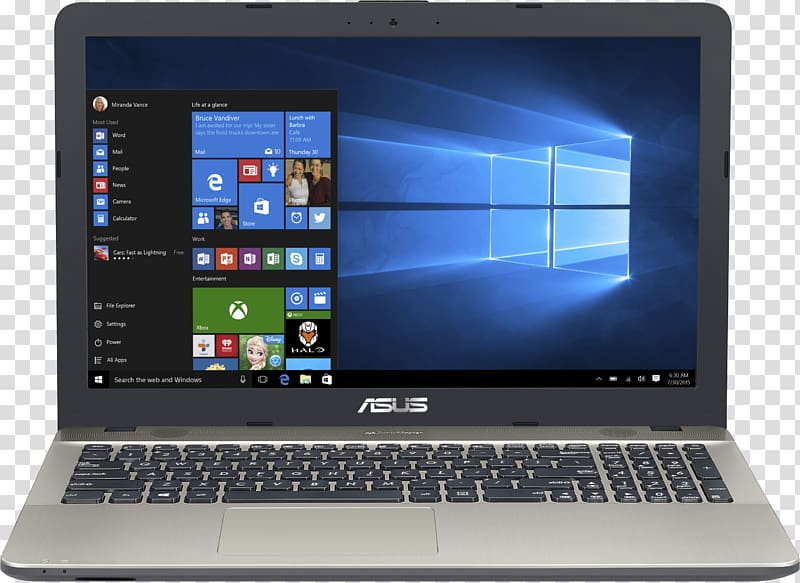 Laptop Intel Core ASUS VivoBook Max X541UA DM978T, Laptop transparent background PNG clipart