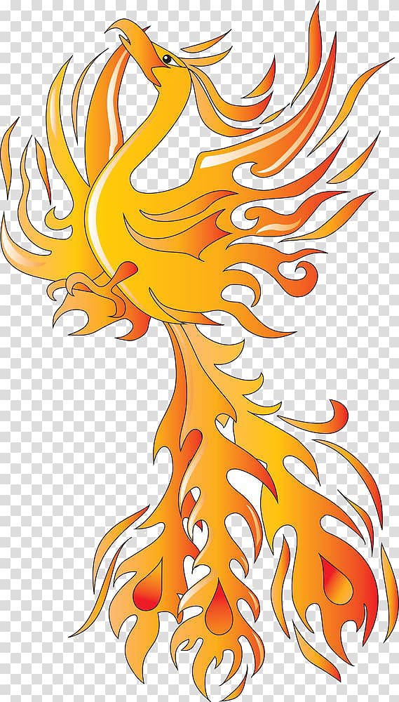 Bird Phoenix Drawing Euclidean , Cartoon Phoenix material transparent background PNG clipart
