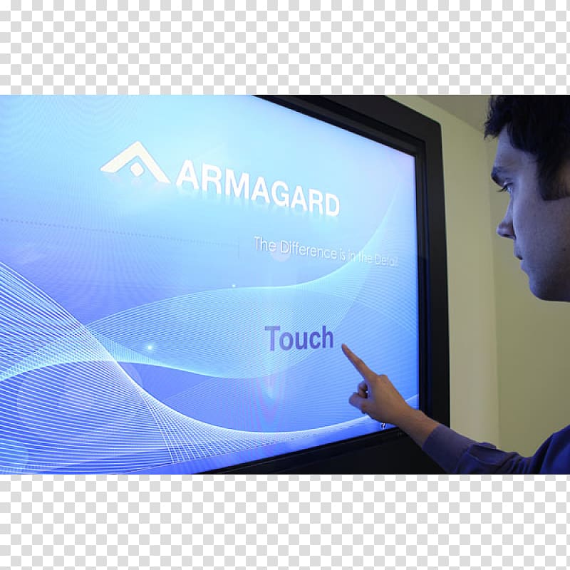 Touchscreen Computer Monitors Advertising Digital Signs Flat panel display, others transparent background PNG clipart