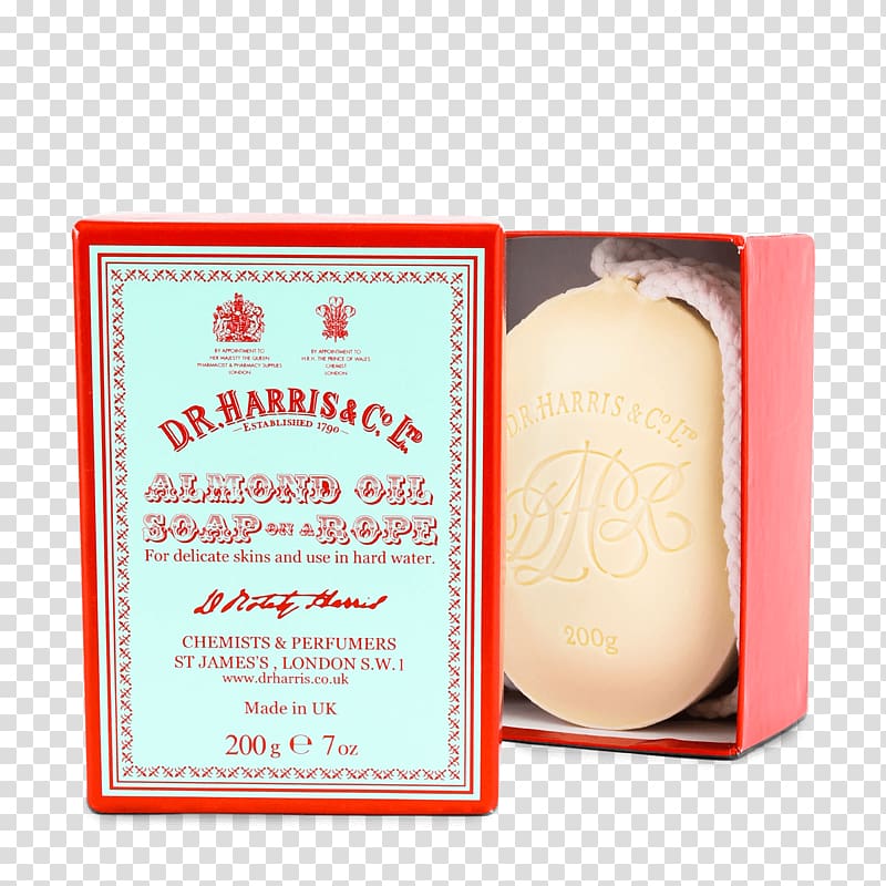 Soap on a Rope D. R. Harris Almond oil Shaving soap, soap transparent background PNG clipart