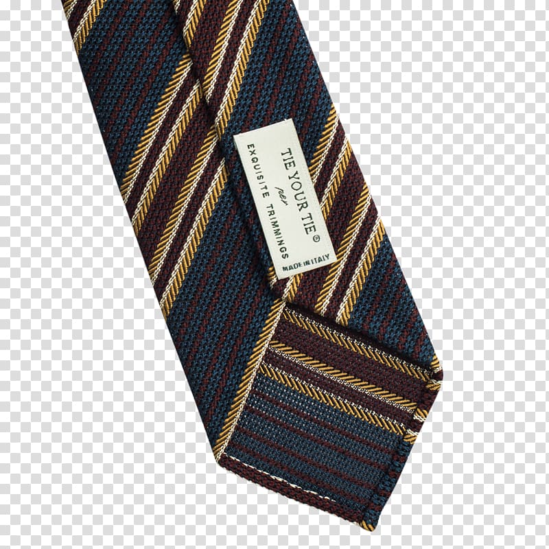 Necktie Brown, gold stripes transparent background PNG clipart