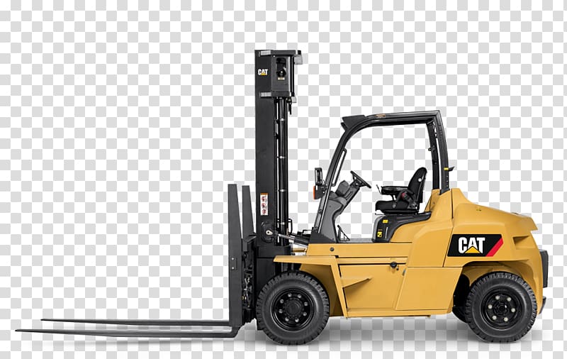 Caterpillar Inc. Forklift Material handling Diesel fuel Diesel engine, Forklift Truck transparent background PNG clipart