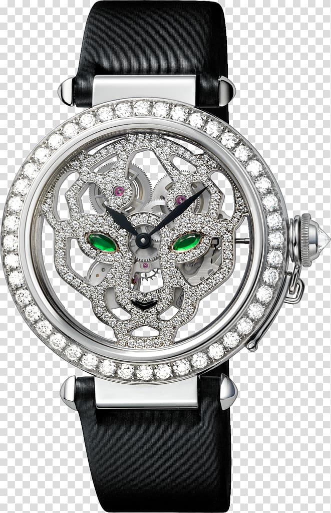 Cartier Skeleton watch Jewellery Watchmaker, Jewellery transparent background PNG clipart