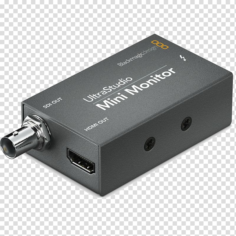 Blackmagic UltraStudio Mini Computer Monitors Blackmagic Design Serial digital interface HDMI, others transparent background PNG clipart